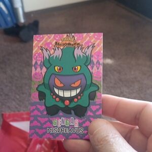 Pokemon Gengar Trading Card - Purple and Green